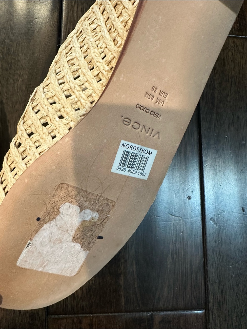 Vince Raffia Davis Woven Loafer Flats in Natural - Picture 6 of 7